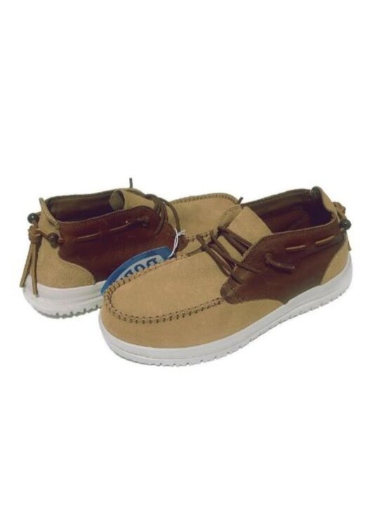 Hey Dude Mens Size 11 Jackson Suede Casual Boot Shoes Chestnut Tan Mid Top EU 44 main image 4